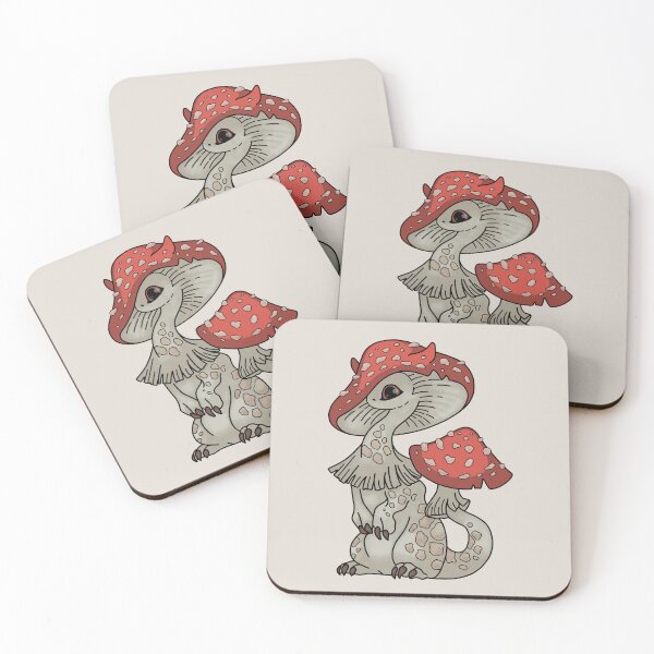 Item preview, Cottagecore Aesthetic Mystic Baby Dragon with Mushroom Hat designed and sold by gogo-jr.