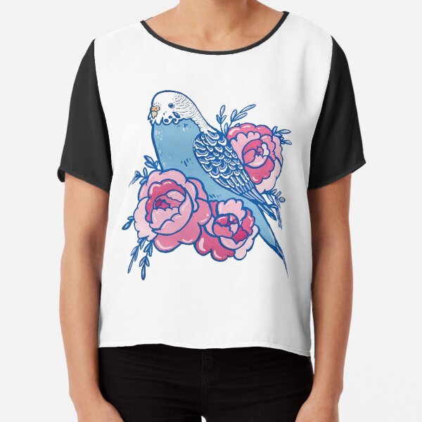 Pastel Budgie Chiffon Top