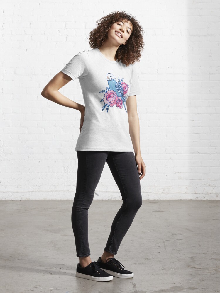 Alternate view of Pastel Budgie Essential T-Shirt
