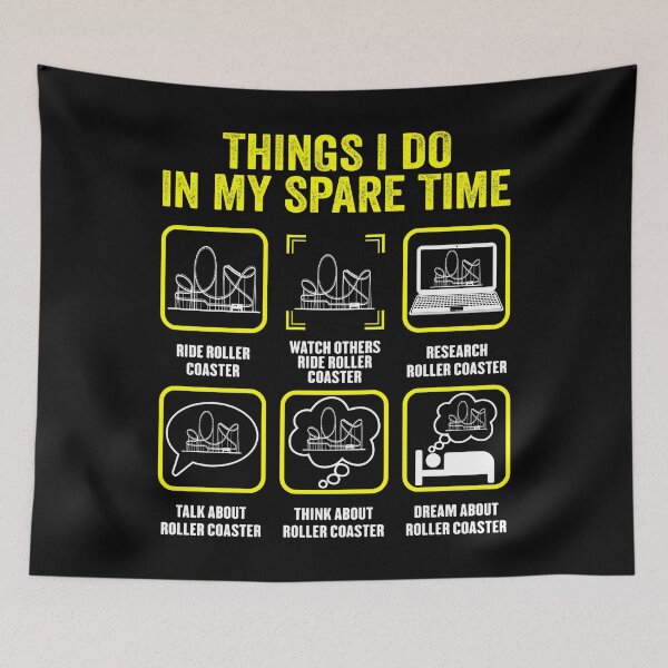 Item preview, Things I Do In My Spare Time Rollercoaster Theme Park designed and sold by GrahamEllis.