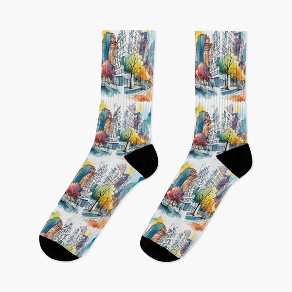 Item preview, Colourful Autumn City Street designed and sold by RaiyaTees.