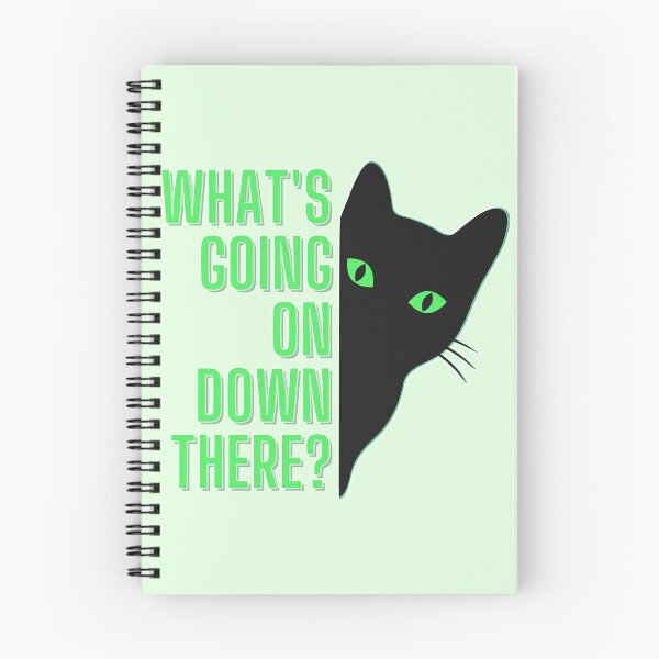 Item preview, What's going on down there cute cat designed and sold by Cute-Treasure.