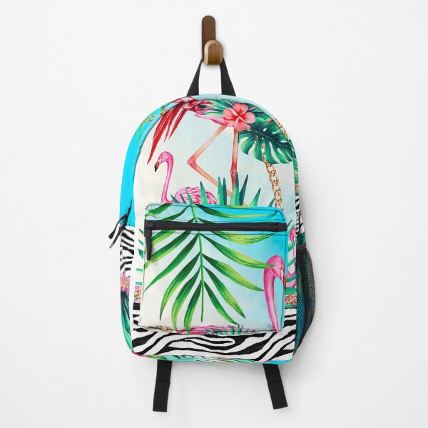 Item preview, Uma impressão tropical mesclando impressões de animais, flamingos e folhagem exuberante para um design impressionante e elegante inspirado no paraíso tropical. designed and sold by Gillberto.
