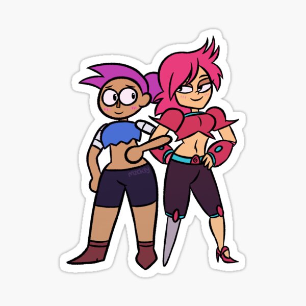 enid and red action Sticker.