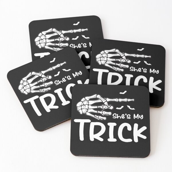 Item preview, halloween couple She's My Trick Skeleton Hand designed and sold by khallidaart.