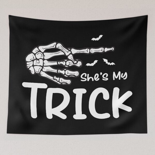Item preview, halloween couple She's My Trick Skeleton Hand designed and sold by khallidaart.