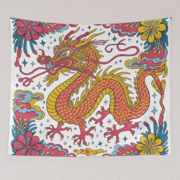 Artikelvorschau, Mystischer chinesischer Drache: Alter Wächter des Himmels entworfen und verkauft von XquisiteFashion.