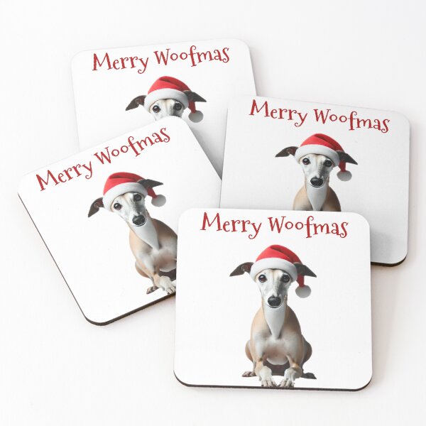 Item preview, Merry Woofmas - Greyhound designed and sold by Explore That City.