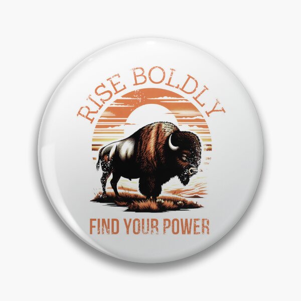 Item preview, A Bison Stands Bold on Embered Earth, Its Silhouette Against the Orange Sun, A Symbol of Strength and Resilience. designed and sold by SplashTastic.