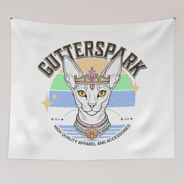 Item preview, Gutterspark series - devon rex cat designed and sold by VariousGoodies.