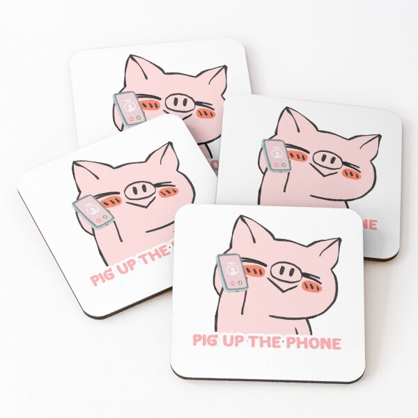 Item preview, Pig up the phone designed and sold by JimjumArt.
