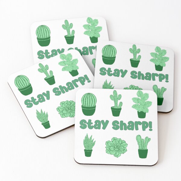 Item preview, cactus desert succulent cacti plant lover stay sharp pattern designed and sold by DesignYourWaystore.