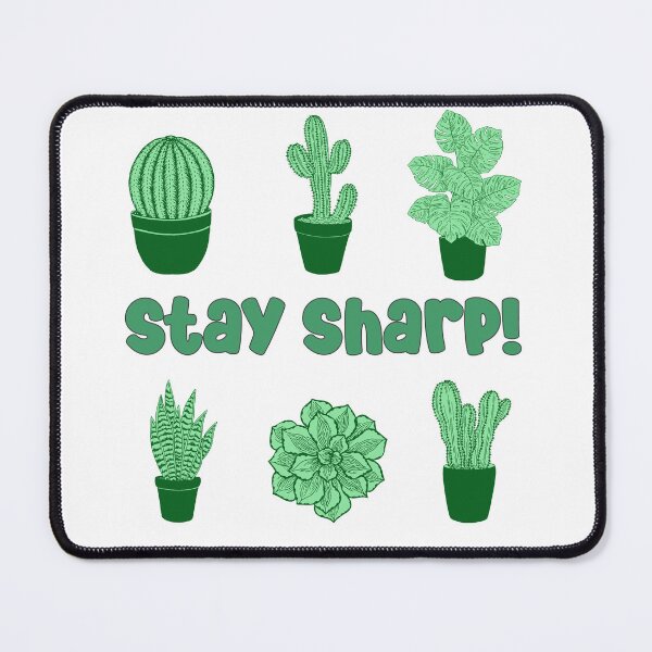 Item preview, cactus desert succulent cacti plant lover stay sharp pattern designed and sold by DesignYourWaystore.