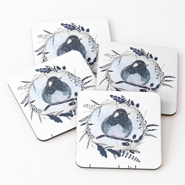Item preview, Christmas card bleu bird designed and sold by eric  Cygne.