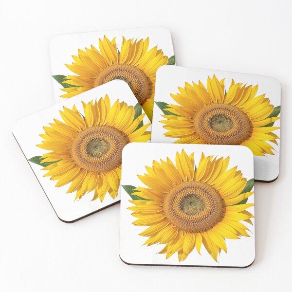 Item preview, A close-up image of a vibrant sunflower with lush green leaves." designed and sold by Gillberto.