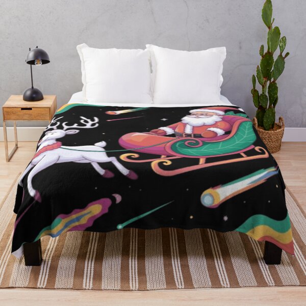 Item preview, Cosmic Santa Riding a Sleigh Through the Stars designed and sold by XquisiteFashion.