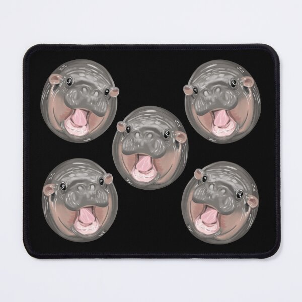 Item preview, Moo Deng baby hippo pattern designed and sold by SpiritedArtwork.