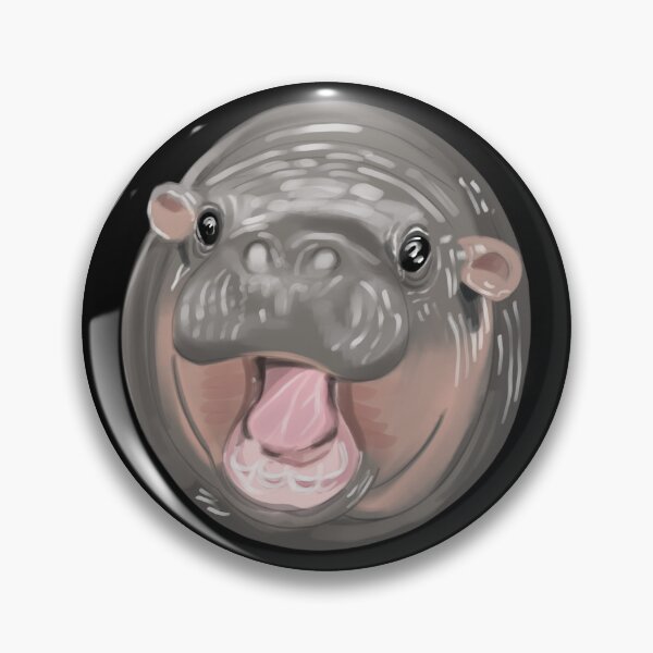 Item preview, Moo Deng baby hippo pattern designed and sold by SpiritedArtwork.