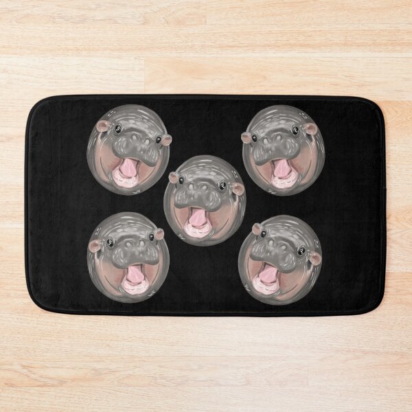 Item preview, Moo Deng baby hippo pattern designed and sold by SpiritedArtwork.