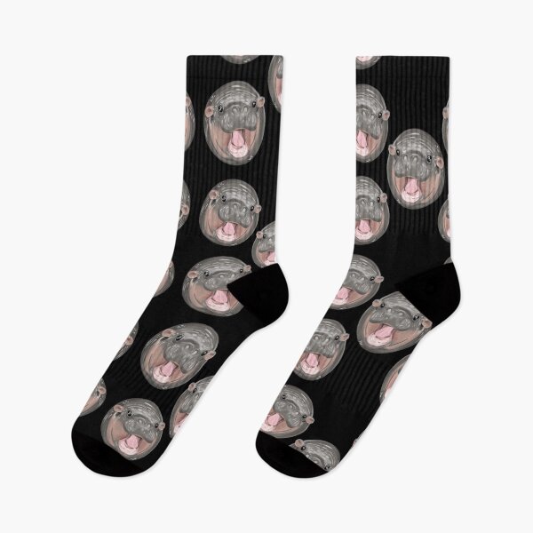 Item preview, Moo Deng baby hippo pattern designed and sold by SpiritedArtwork.