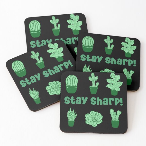 Item preview, cactus desert succulent cacti plant lover stay sharp pattern designed and sold by DesignYourWaystore.