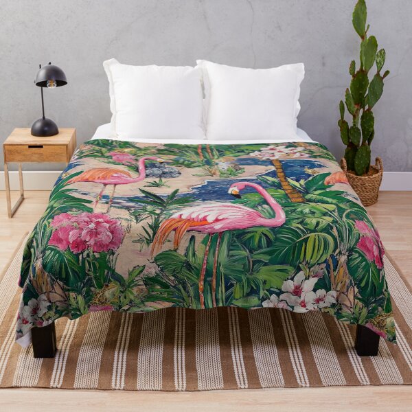 Item preview, Pink Flamingo Bay, Florida landscape designed and sold by SophieClimaArt.