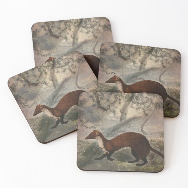 Item preview, Marten Forest Wildlife Predator designed and sold by SoulscapeStudio.