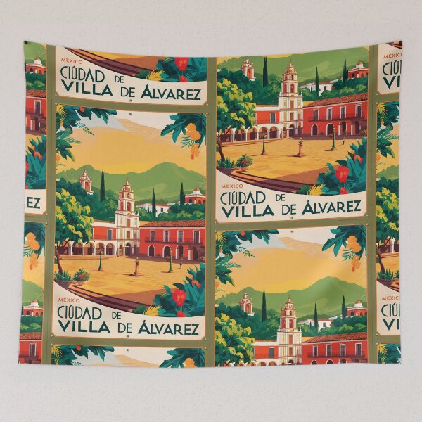 Artikelvorschau, Ciudad de Villa de Alvarez Colima Mexiko Vintage Reisetourismus entworfen und verkauft von TravelersGems.
