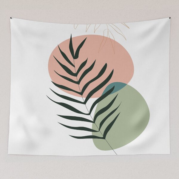 Item preview, Minimalist Botanical Illustration with Geometric Shapes designed and sold by elhamart.