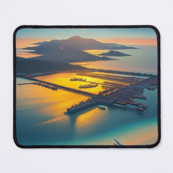 Item preview, Sunset Flight Over Coastal Aquaculture designed and sold by Soujji-Designs.