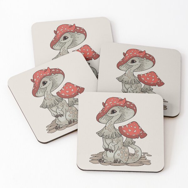 Item preview, Cottagecore Aesthetic Mystic Baby Dragon with Mushroom Hat designed and sold by gogo-jr.