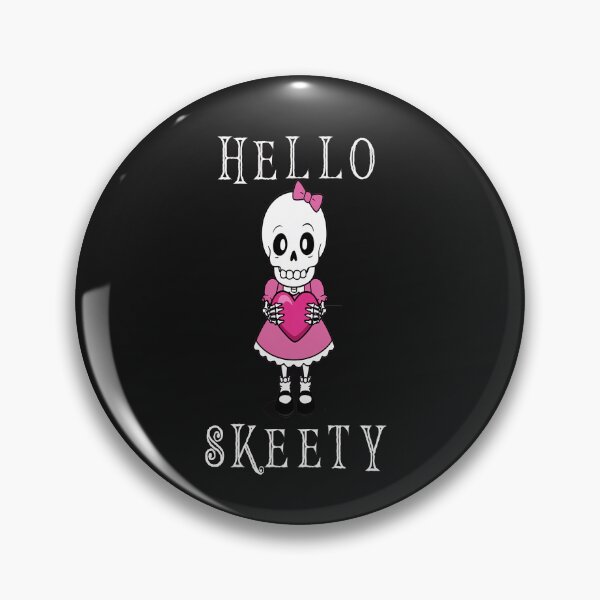 Item preview, Hello Skeetty – Adorably Spooky Halloween Skeleton designed and sold by MD2Graphics.