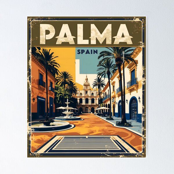 Item preview, Palma Spain Vintage Travel Tourism designed and sold by TravelersGems.