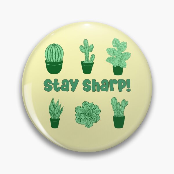 Item preview, cactus desert succulent cacti plant lover stay sharp pattern designed and sold by DesignYourWaystore.