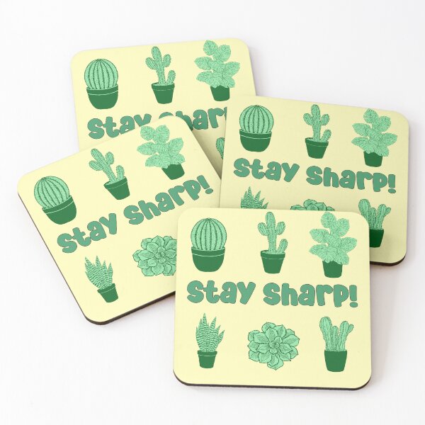 Item preview, cactus desert succulent cacti plant lover stay sharp pattern designed and sold by DesignYourWaystore.