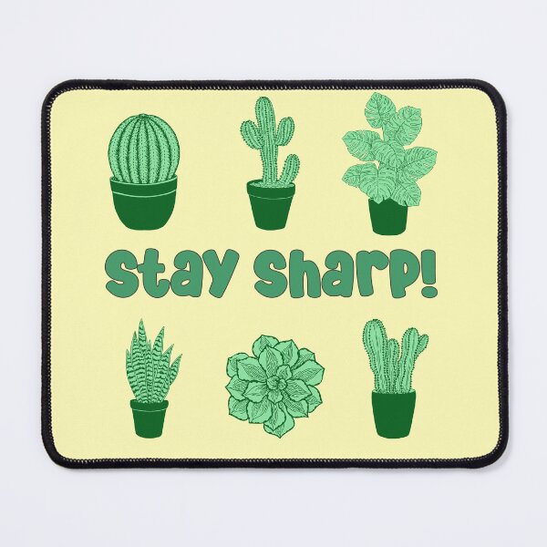 Item preview, cactus desert succulent cacti plant lover stay sharp pattern designed and sold by DesignYourWaystore.