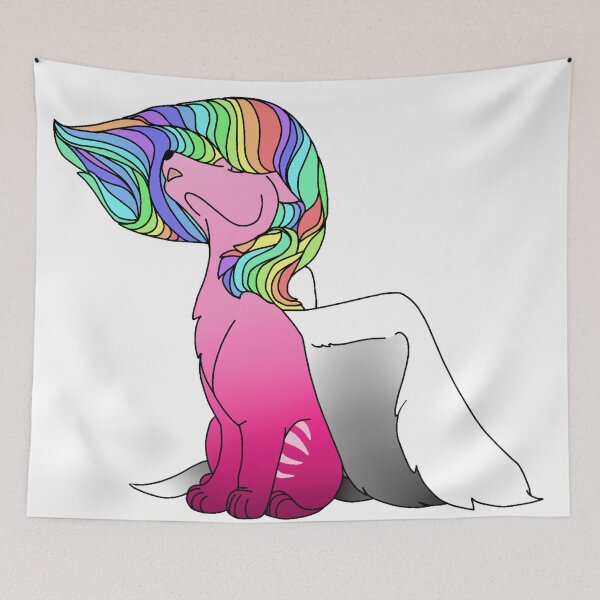 Item preview, Winged Wolfdog howling in the wind designed and sold by beckyhowling.