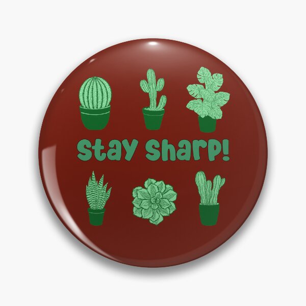Item preview, cactus desert succulent cacti plant lover stay sharp pattern designed and sold by DesignYourWaystore.
