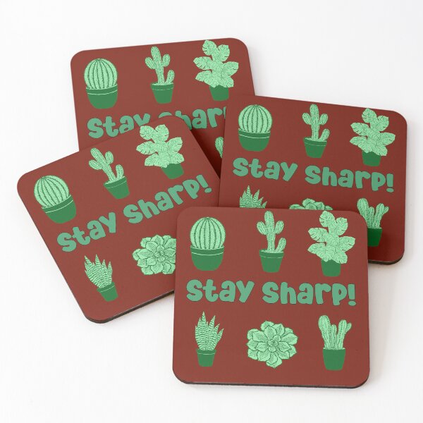 Item preview, cactus desert succulent cacti plant lover stay sharp pattern designed and sold by DesignYourWaystore.