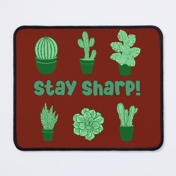 Item preview, cactus desert succulent cacti plant lover stay sharp pattern designed and sold by DesignYourWaystore.