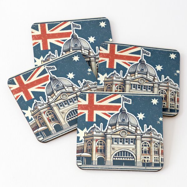 Item preview, Flinders Street Station Melbourne designed and sold by MuggyandMo.