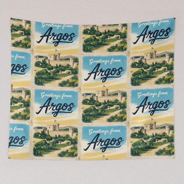 Item preview, Argos Peloponnese Greece Postcard Vintage Retro Travel Vintage designed and sold by TravelPostcardGems.