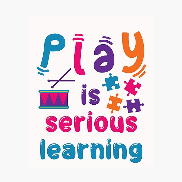 Item preview, Play Is Serious Learning Preschool Pre-K Kindergarten Teacher designed and sold by jaygo.