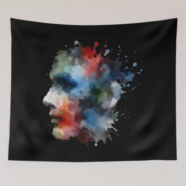 Item preview,  Abstract Watercolor Human Profile designed and sold by pumsquare.