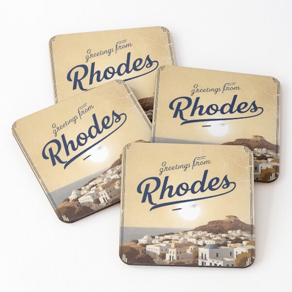 Item preview, Rhodes South Aegean Greece Postcard Vintage Retro Travel Vintage designed and sold by TravelPostcardGems.