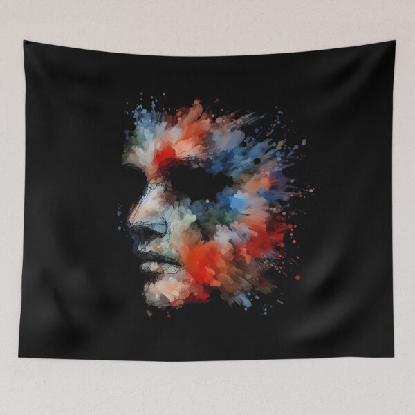 Item preview,  Abstract Watercolor Face Explosion designed and sold by pumsquare.