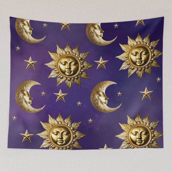 Item preview, Whimsygoth Celestial Sun Moon Stars designed and sold by Tau Tia L Douglass.