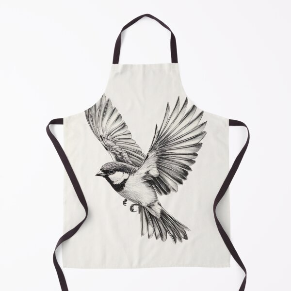 Item preview, Black and white House Sparrow pencil drawing designed and sold by Pencil-Art.