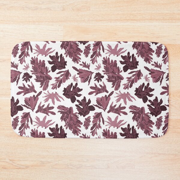 Item preview, Pink-White Banksia Leaves - Lush Nature Print, Inspired by Australian Bushwalks designed and sold by Jay Dee Dearness.