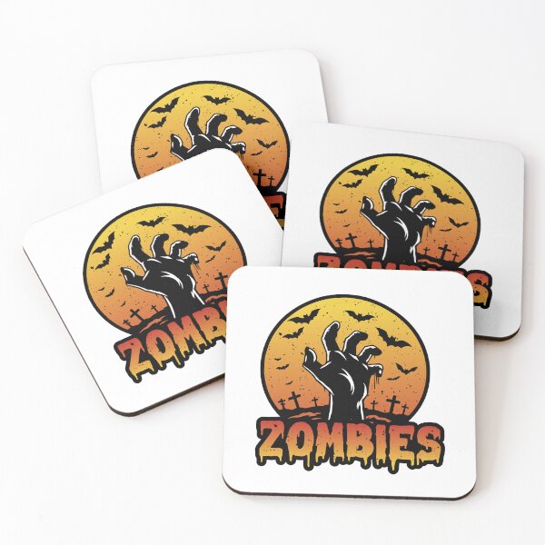 Item preview, Zombies Rising - Halloween Night Horror T-Shirt sticker design Halloween shirts  designed and sold by CreativeTomb.